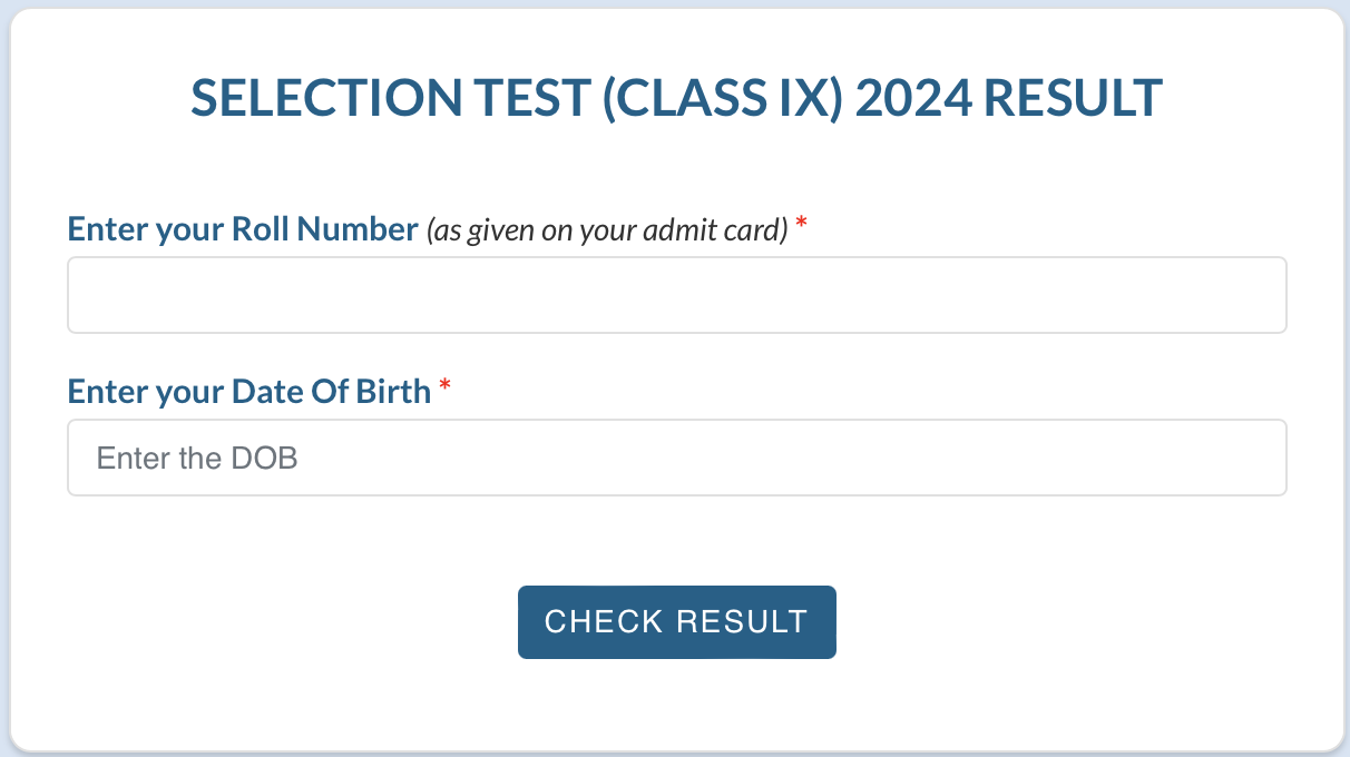 Nvs IX Result